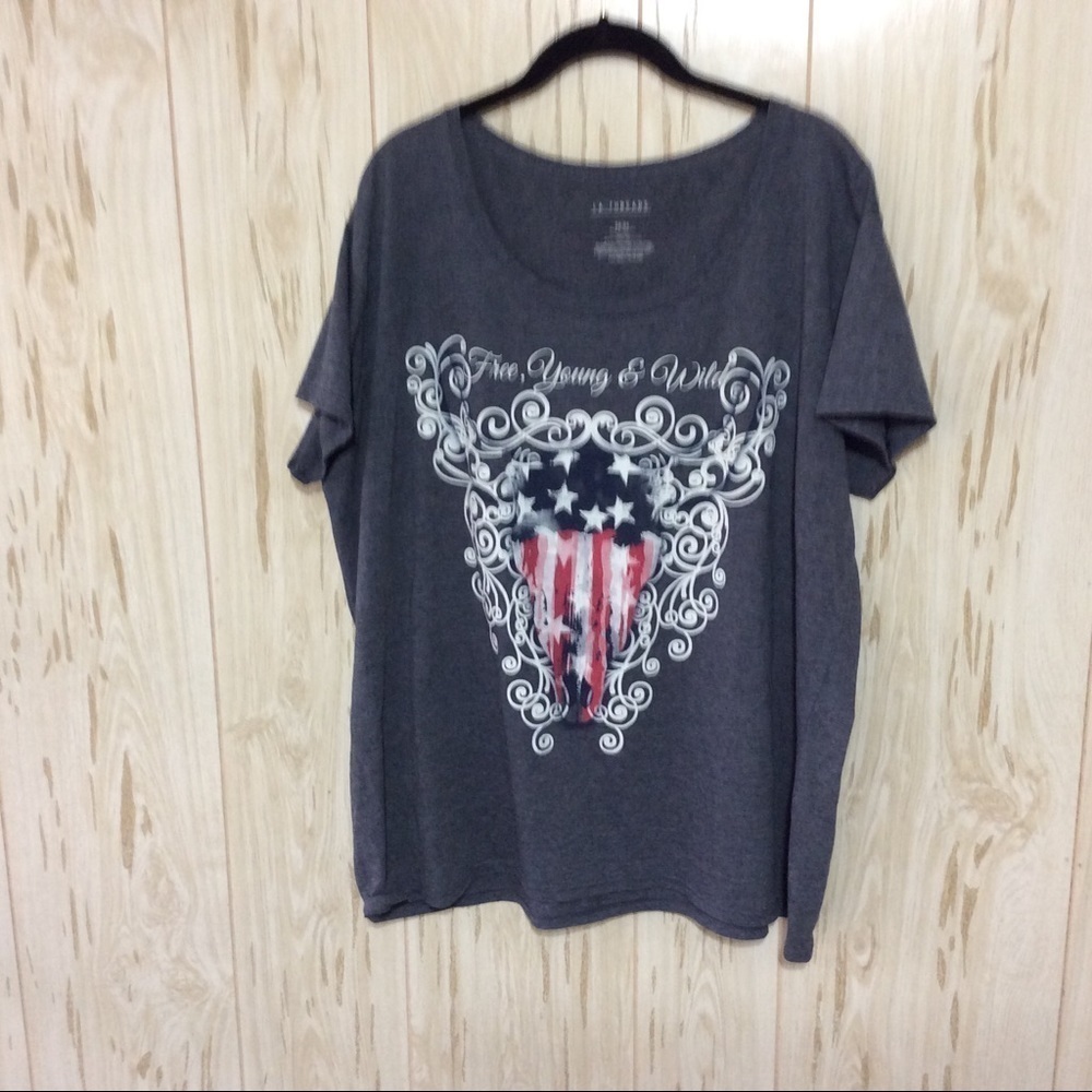 LA Threads Free Young & Wild Tee 22-24